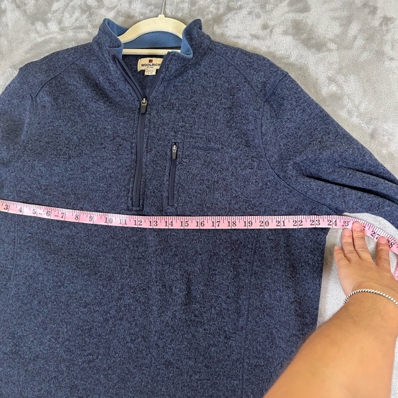 Woolrich blue quarter-zip sweater - Picture 5 of 9